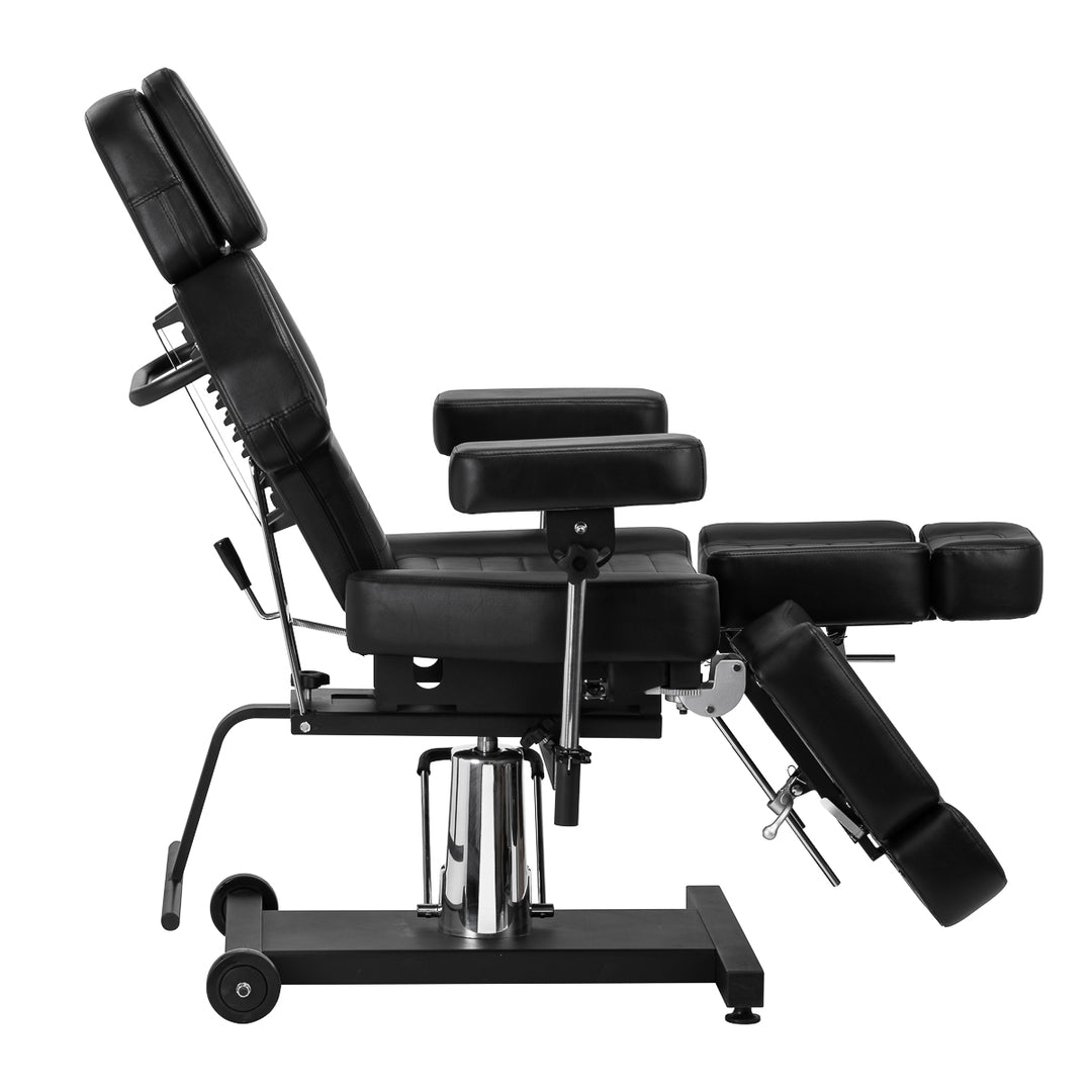 Tattoostoel Hydraulisch Pro Ink 601A Zwart - afbeelding 5