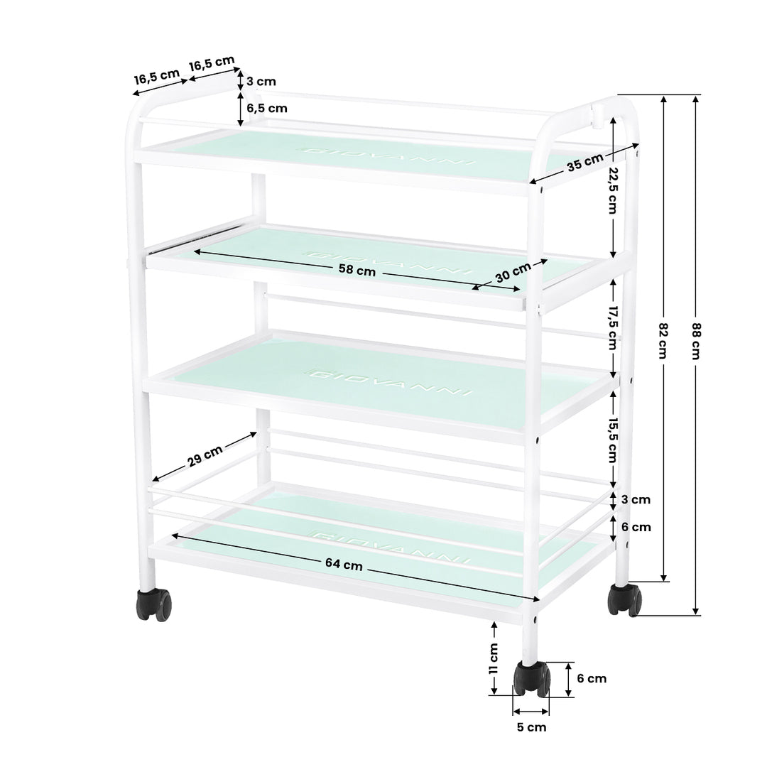 Roltafel Giovanni 1015 Wit - afbeelding 7