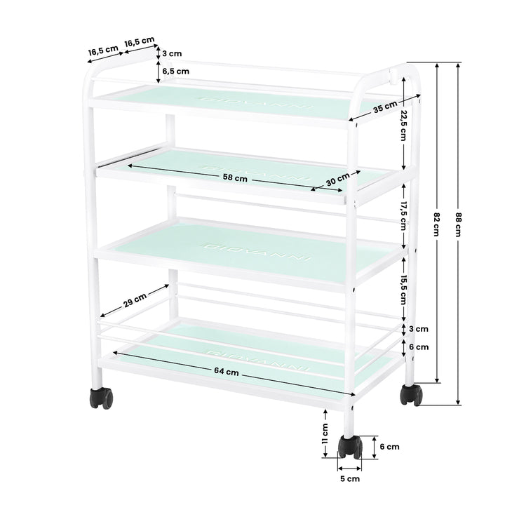 Roltafel Giovanni 1015 Wit - afbeelding 7