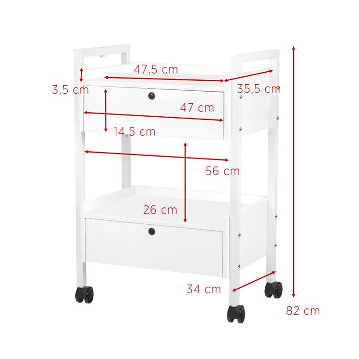 Roltafel Giovanni 1019 Wit - afbeelding 2