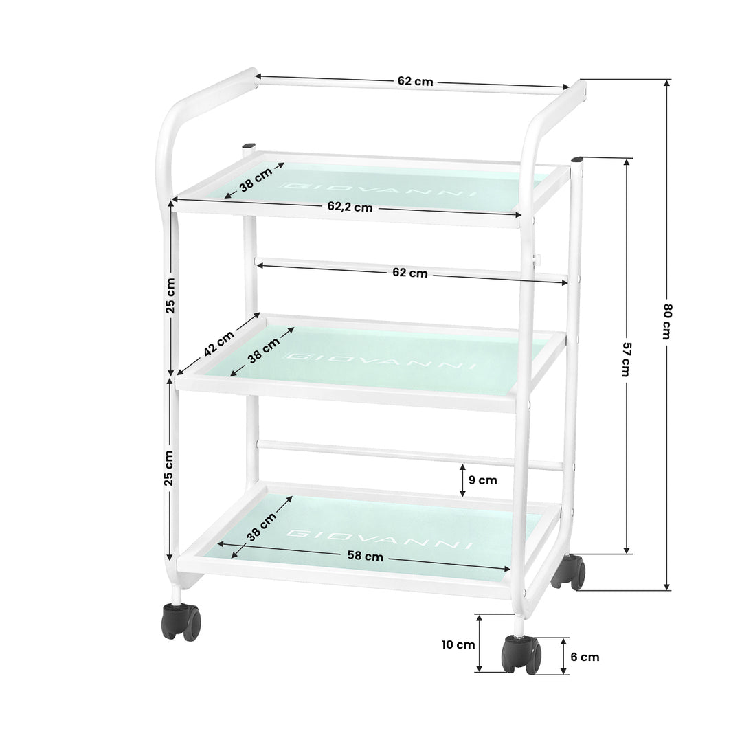 Roltafel Giovanni 1013 Wit - afbeelding 6
