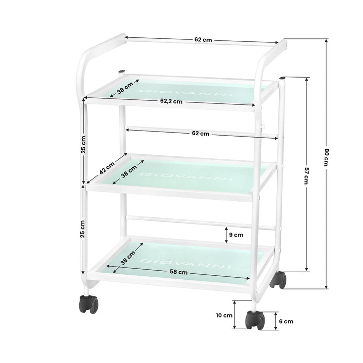 Roltafel Giovanni 1013 Wit - afbeelding 6