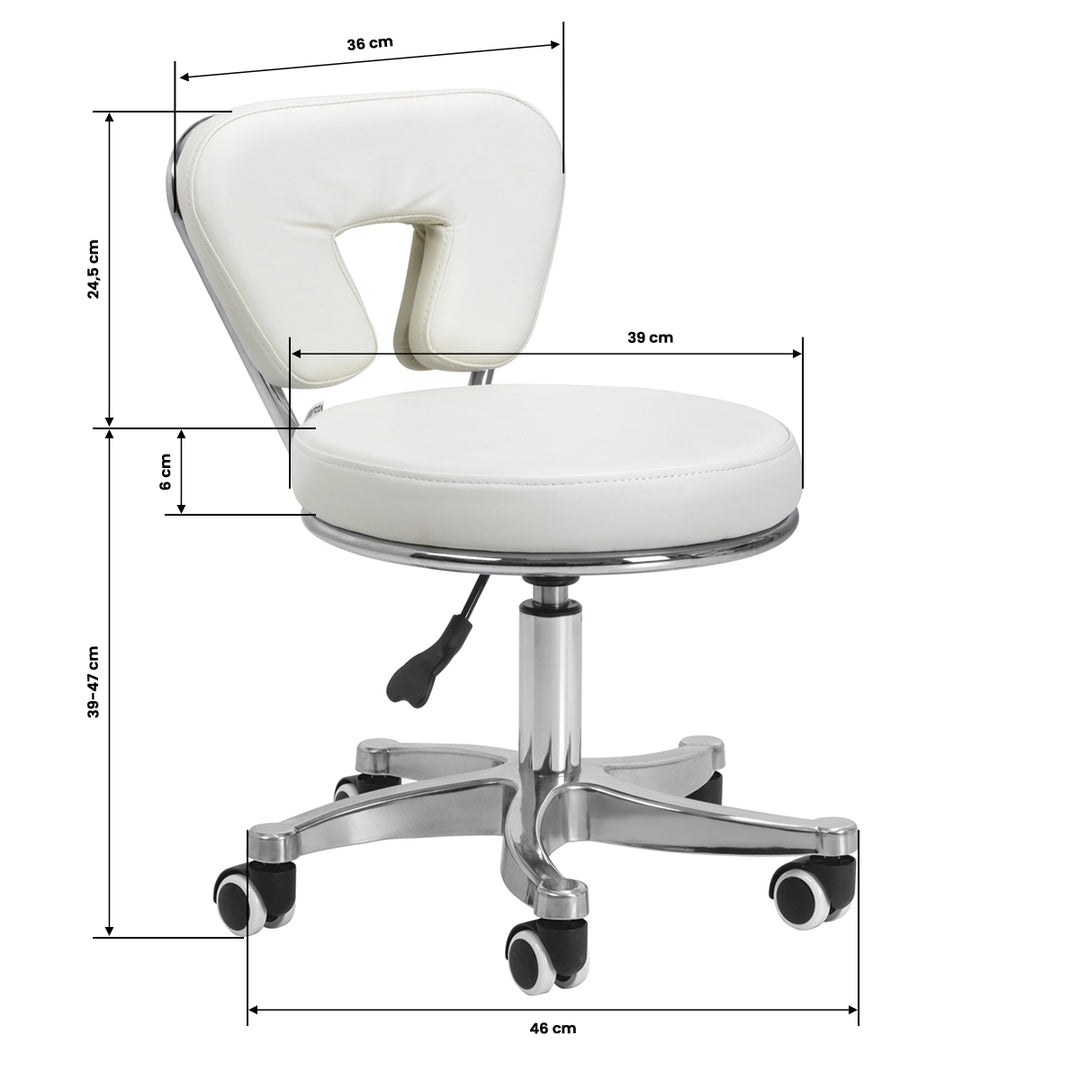 Tabouret Verstelbaar 9266 Wit - afbeelding 8