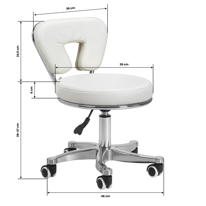 Tabouret Verstelbaar 9266 Wit - afbeelding 8