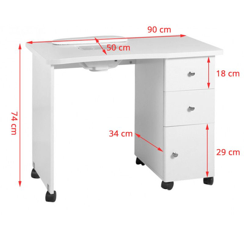 Manicure Tafel met Afzuiging 011B - afbeelding 2