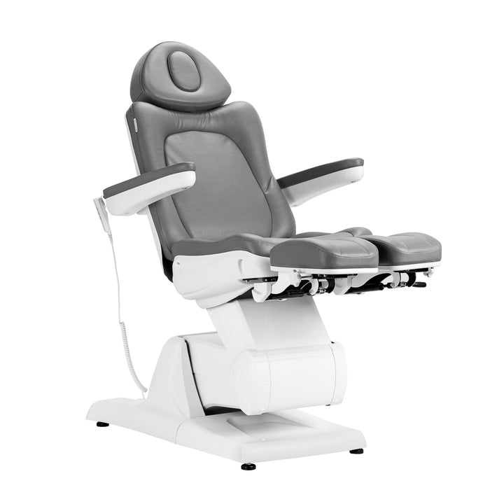 Behandelstoel Elektrisch Azzurro 870S Pedi 3 Motoren Grijs - afbeelding 4