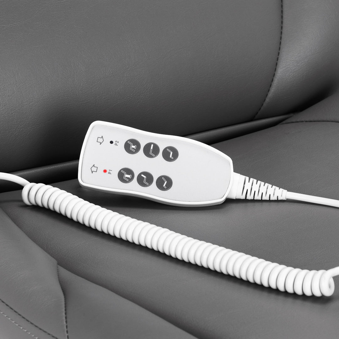 Behandelstoel Elektrisch Azzurro 870S Pedi 3 Motoren Grijs - afbeelding 18