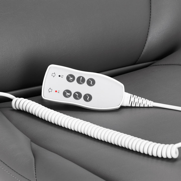 Behandelstoel Elektrisch Azzurro 870S Pedi 3 Motoren Grijs - afbeelding 18