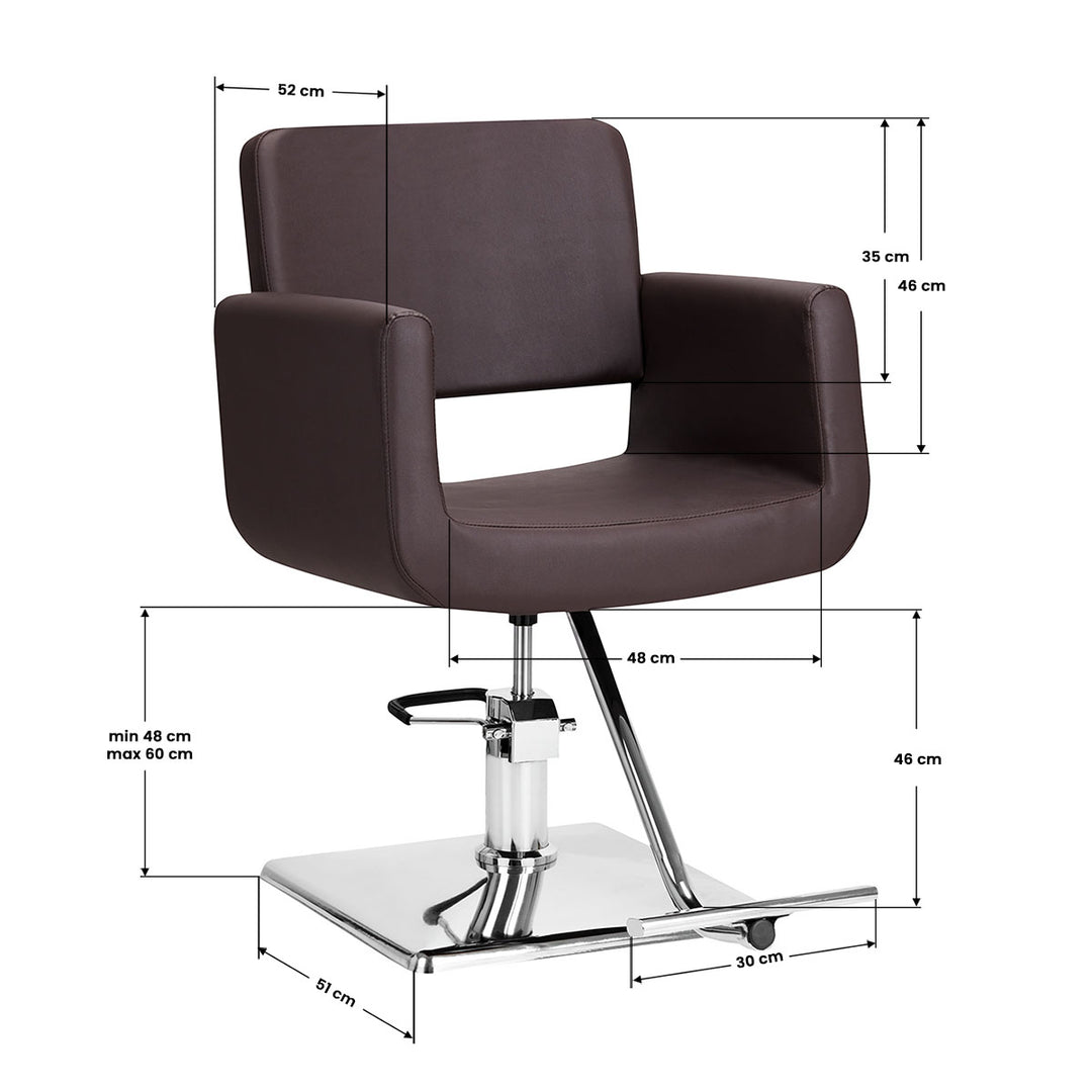 Kappersstoel Gabbiano Helsinki Bruin - afbeelding 7