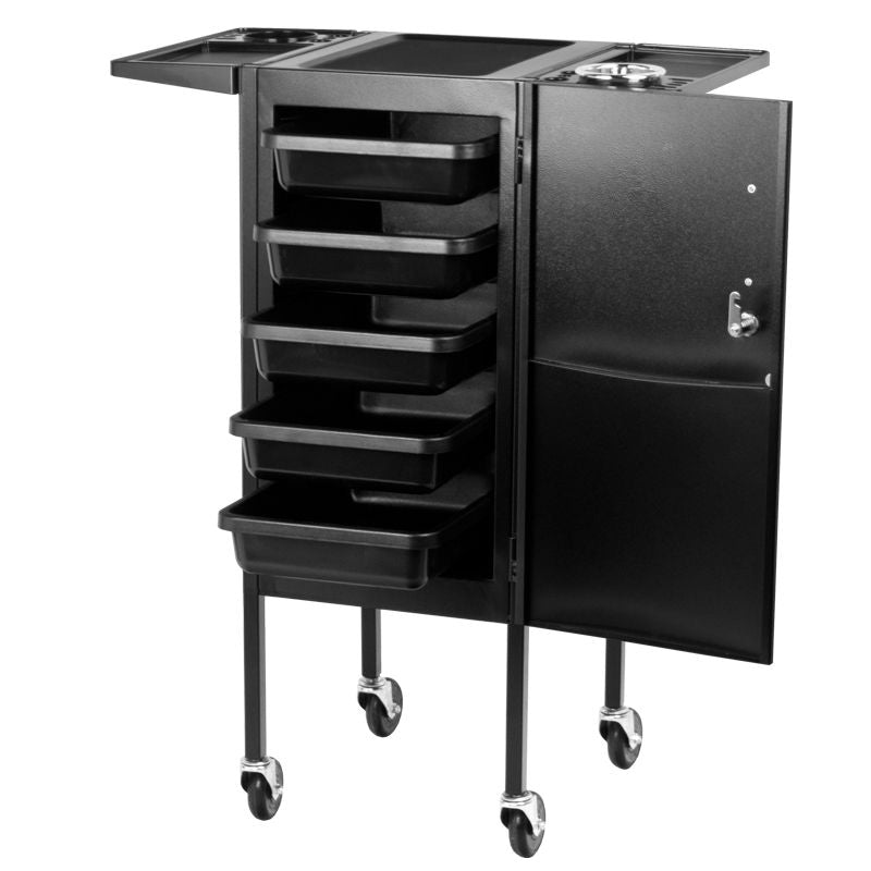 Werkwagen Kapper met Slot Gabbiano Deluxe 500 Zwart - afbeelding 8
