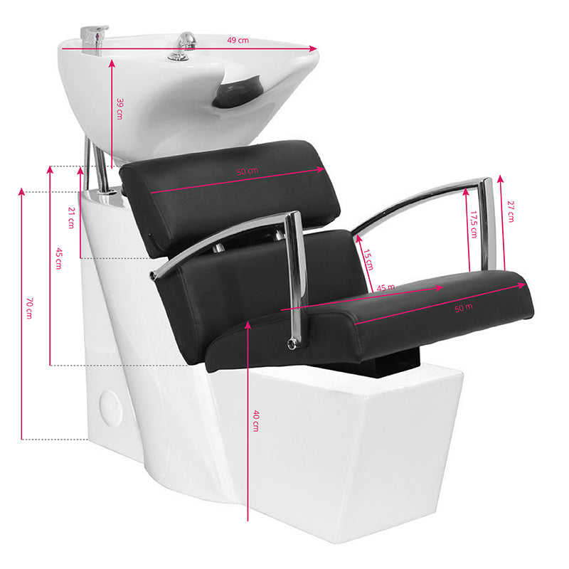 Wasunit Gabbiano Brussels Zwart - afbeelding 4