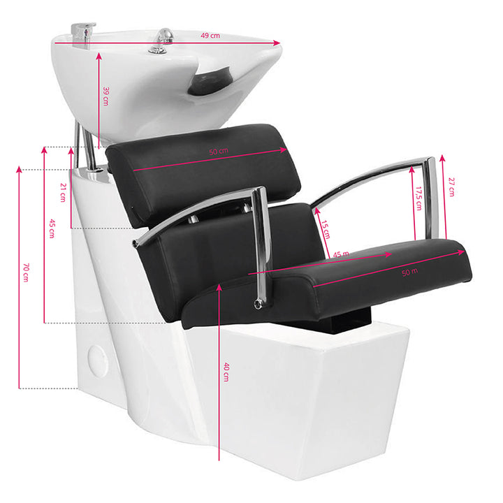 Wasunit Gabbiano Brussels Zwart - afbeelding 4