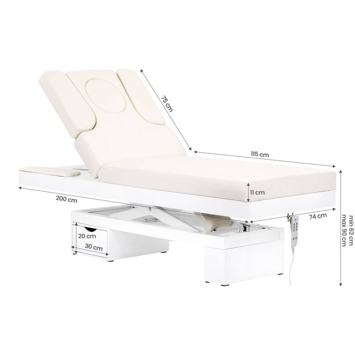 Massagetafel Elektrisch Azzurro 815B Wit - afbeelding 13