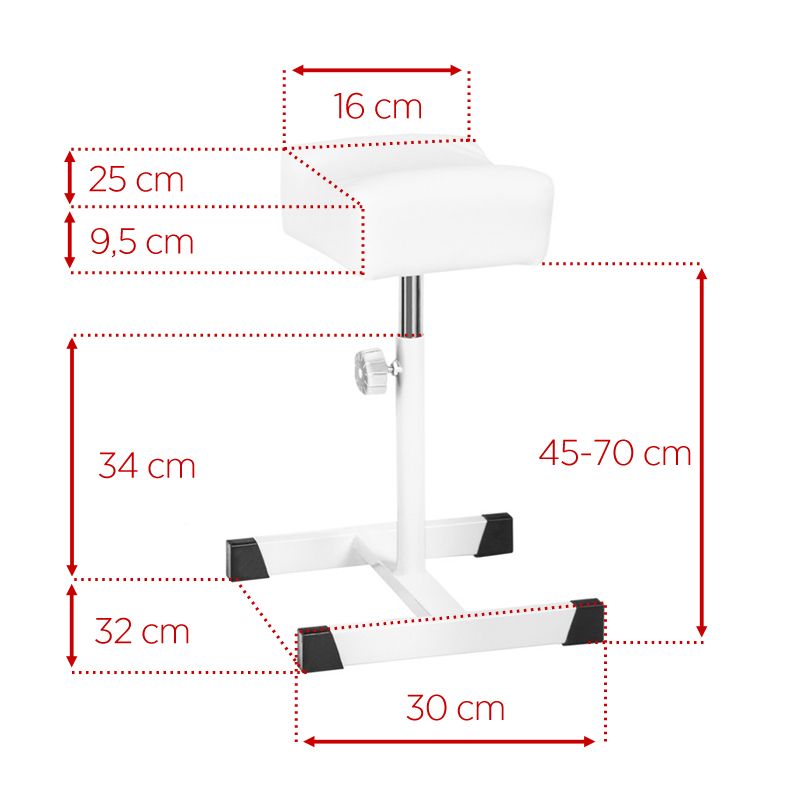 Voetsteun Pedicure Bell Wit - afbeelding 4