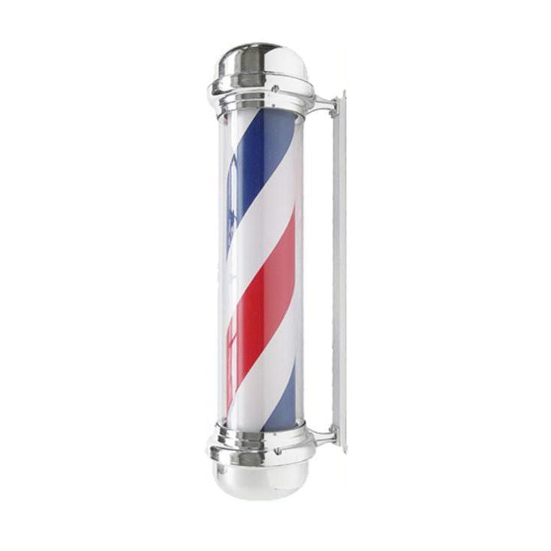 Barber Pole Verlicht en Draaiend Gabbiano BB-02 Zilver
