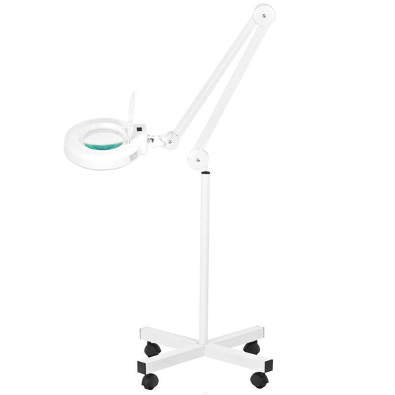 LED-suurennuslasivalaisin S4 jalustalla - valkoinen