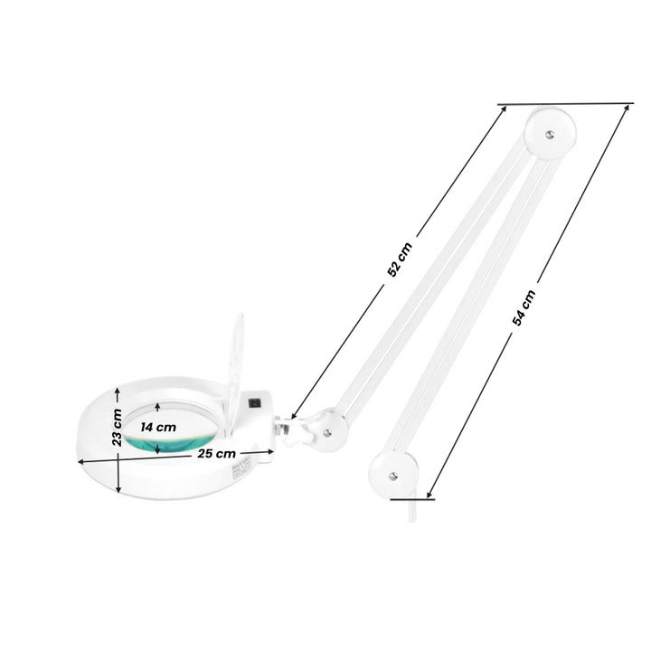 Loeplamp LED 5D op Statief S4 Wit - afbeelding 4