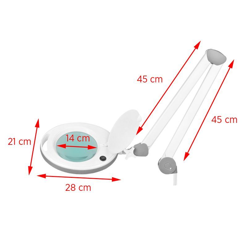 Loeplamp LED 60 SMD 5D met Schroefklem Elegante 6014 Wit - afbeelding 8