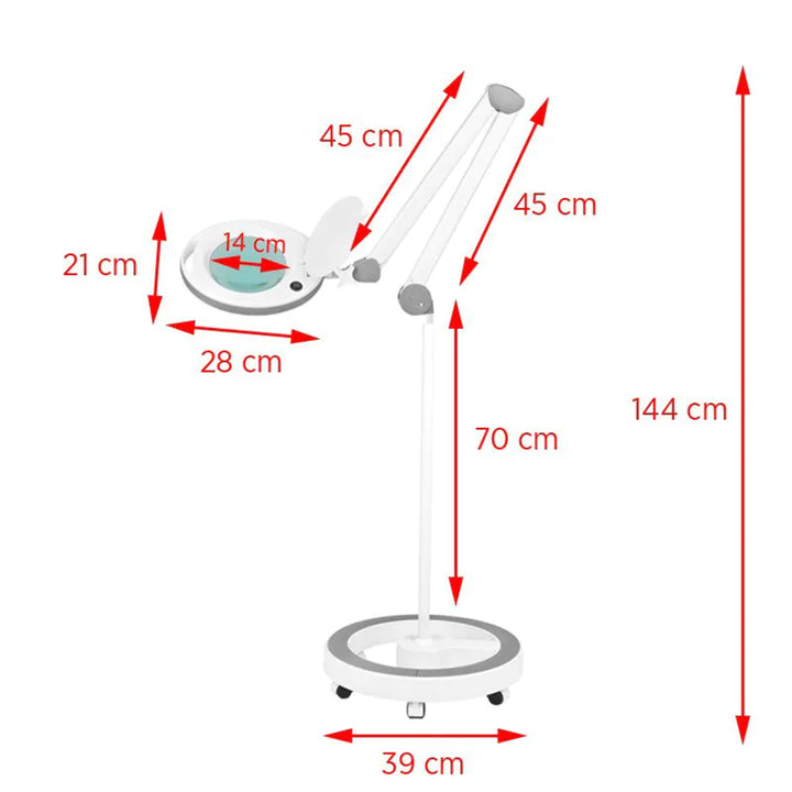Loeplamp LED 60 SMD 5D op Statief Elegante 6014 Wit - afbeelding 8