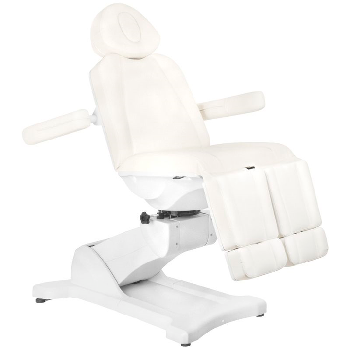 Behandelstoel Elektrisch Azzurro 869AS Pedi 5 Motoren Draaibaar Wit - afbeelding 2