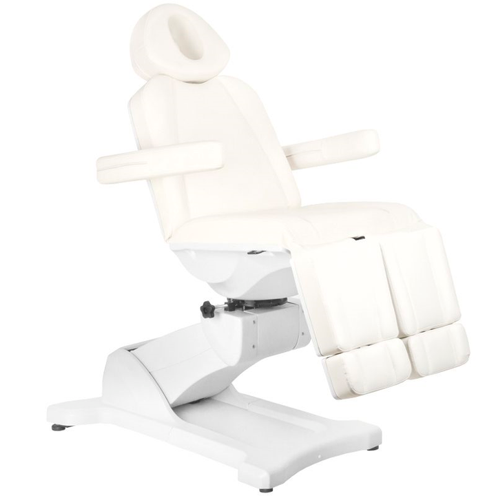 Behandelstoel Elektrisch Azzurro 869AS Pedi 5 Motoren Draaibaar Wit - afbeelding 3