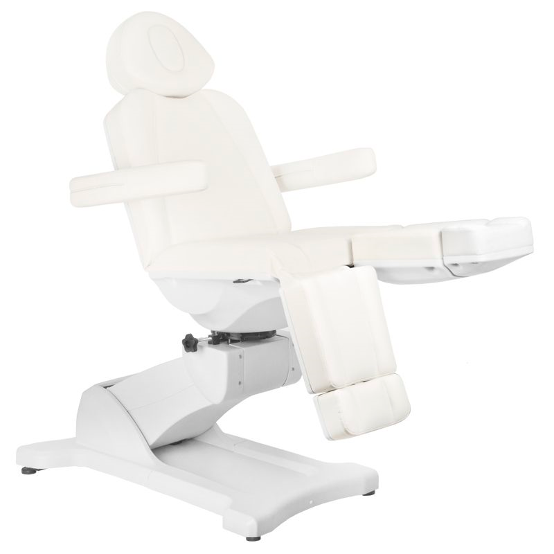 Behandelstoel Elektrisch Azzurro 869AS Pedi 5 Motoren Draaibaar Wit - afbeelding 6