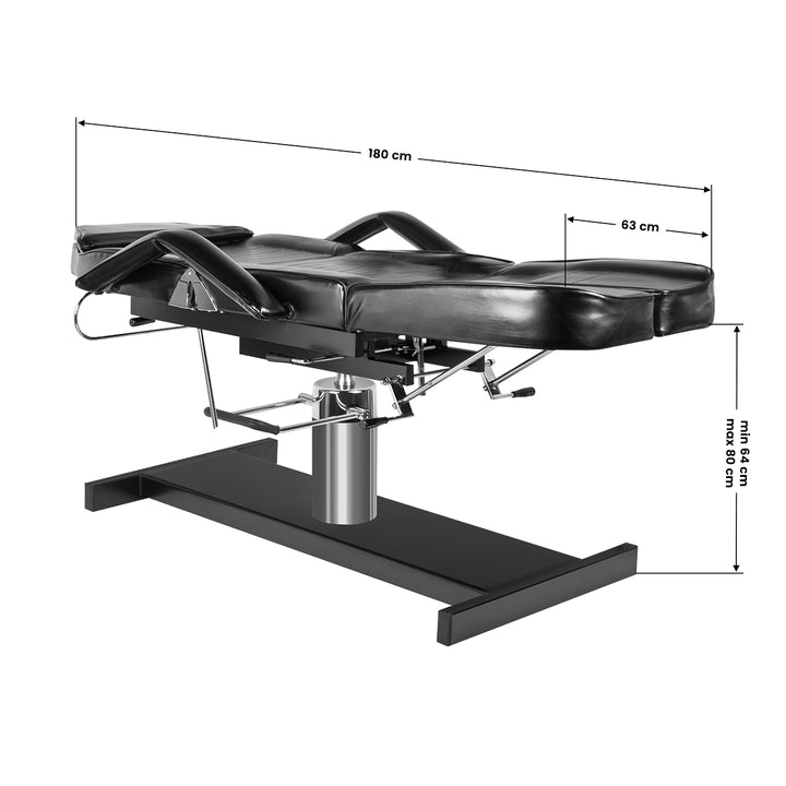 Behandelstoel Hydraulisch A210 Pedi Zwart - afbeelding 8