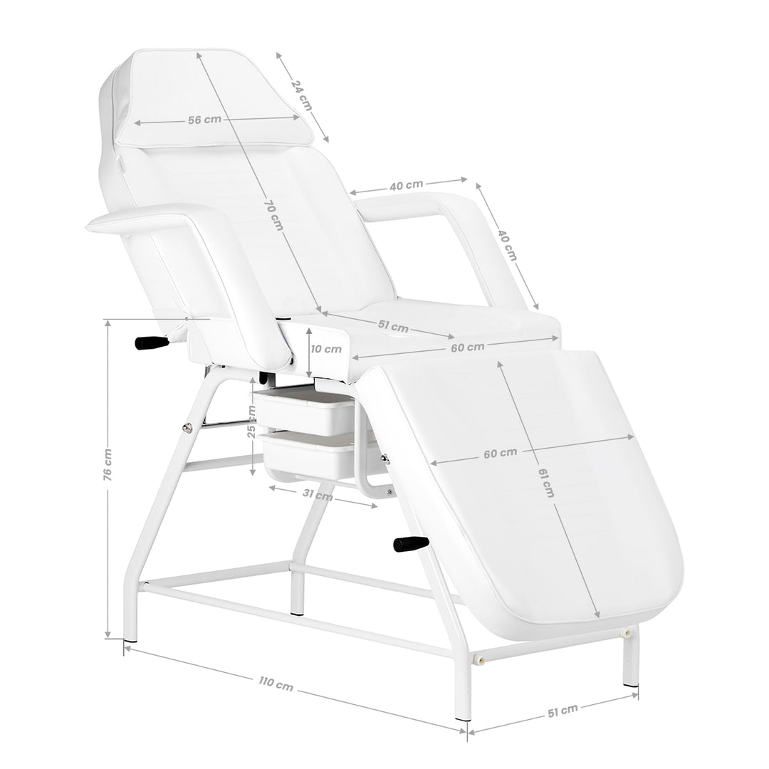 Behandelstoel 557A met Trays Wit - afbeelding 19