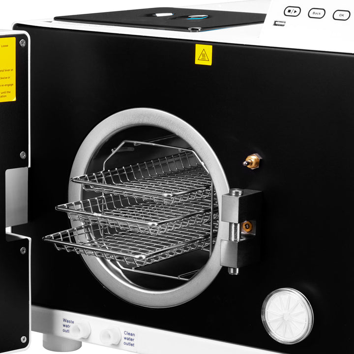 Autoclaaf Lafomed Compact Line LFSS18AC LCD met Printer 18 L Klasse B Medisch - afbeelding 9