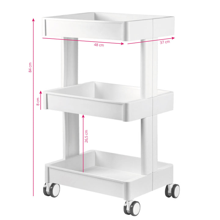 Roltafel 084 Wit - afbeelding 4
