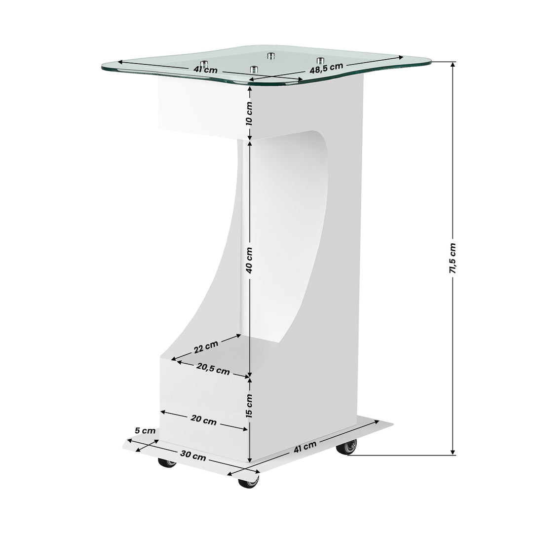 Roltafel 083 Wit - afbeelding 2