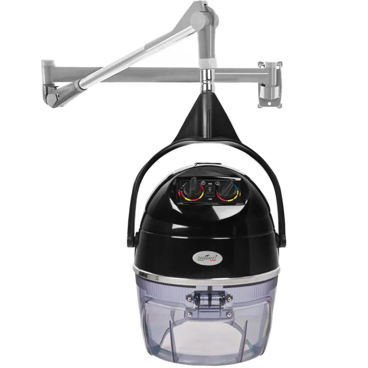Droogkap met Wandarm Dual Speed Gabbiano DII-301W Zwart