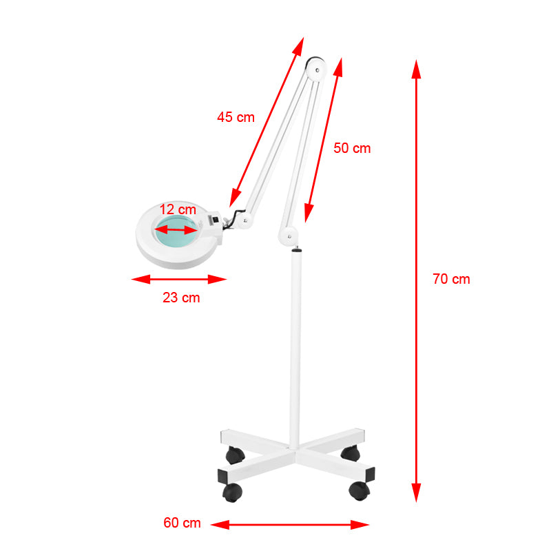 Loeplamp LED 5D op Statief Instelbare Lichtsterkte S4 Wit - afbeelding 4