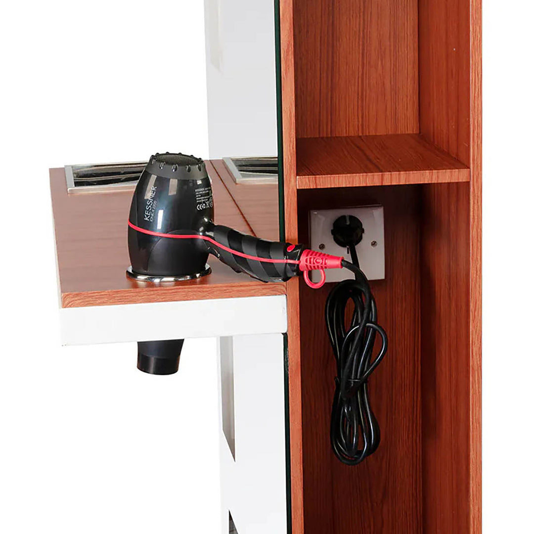 Kaptafel Kapperssalon Gabbiano B058 Kersenhout - afbeelding 6