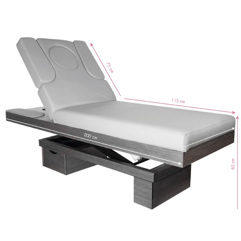 Massagetafel Elektrisch Azzurro 815B Grijs Verwarmd - afbeelding 7
