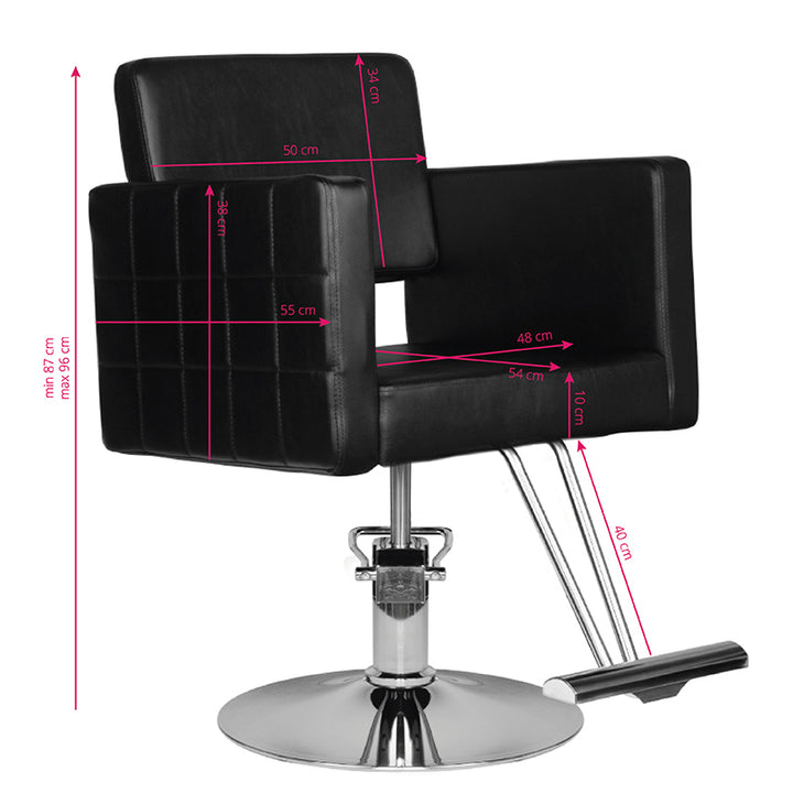 Kappersstoel Hair System HS33 Zwart - afbeelding 5