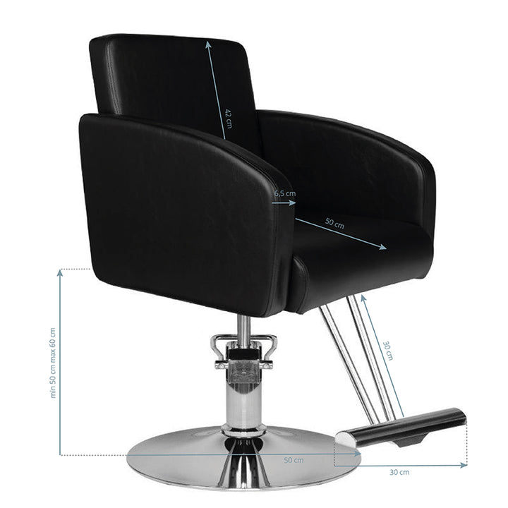 Kappersstoel Hair System HS40 Zwart - afbeelding 5