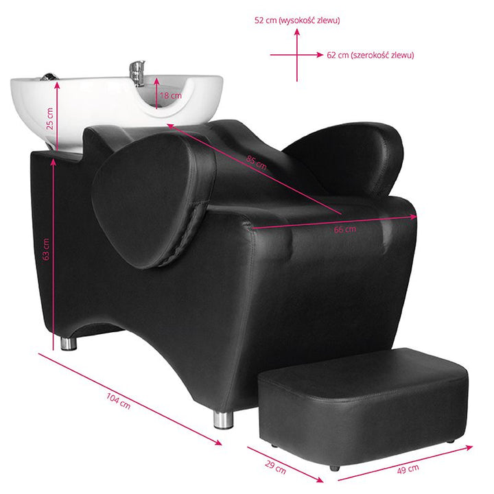 Wasunit Hair System HSB46 Zwart - afbeelding 6
