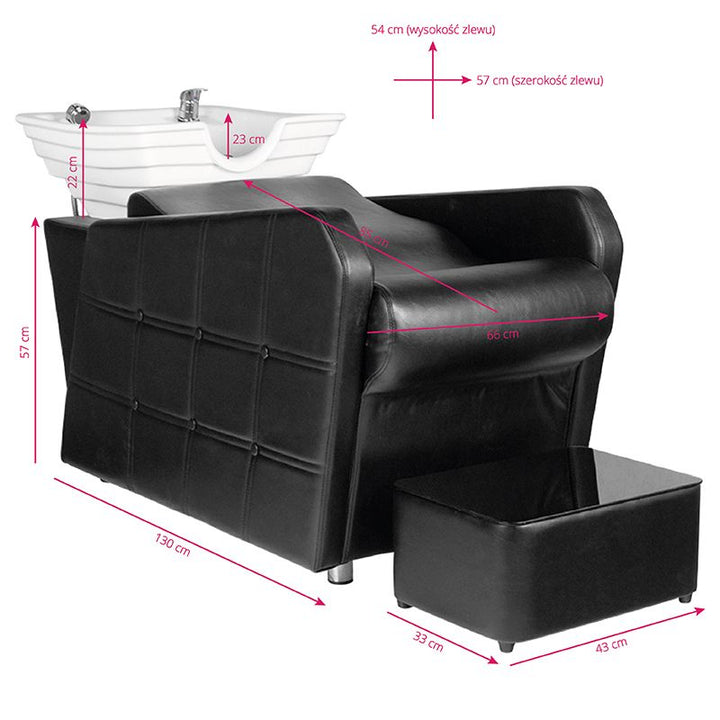 Wasunit Hair System HSB07 Zwart - afbeelding 8