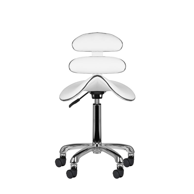 Zadelkruk Verstelbaar Eco Leder AM-880 Wit - afbeelding 2