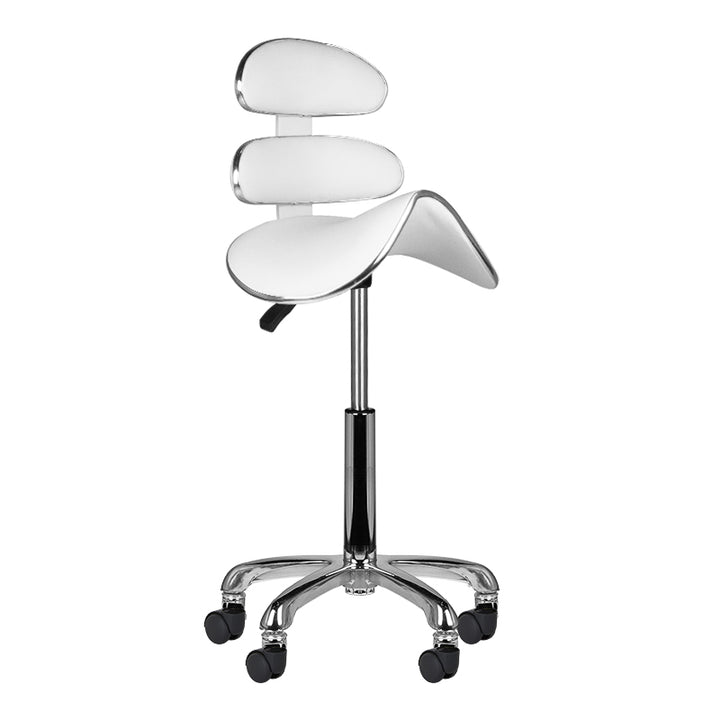 Zadelkruk Verstelbaar Eco Leder AM-880 Wit - afbeelding 3
