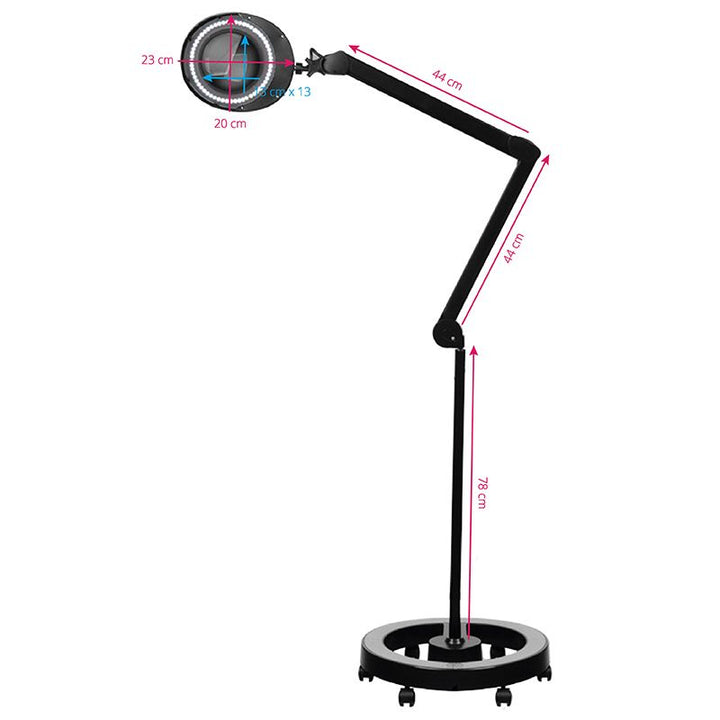 Loeplamp LED 60 SMD 5D op Statief Elegante 6025 Zwart - afbeelding 6