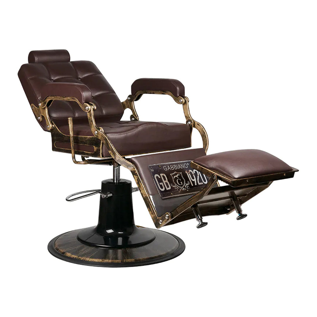 Barberstoel Gabbiano Boss Bruin - afbeelding 7