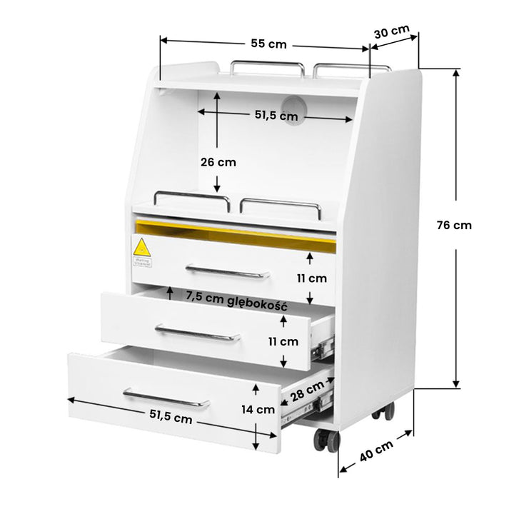 Roltafel 601 Wit - afbeelding 10