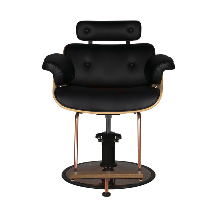 Kappersstoel Gabbiano Florence Walnoot Zwart - afbeelding 4