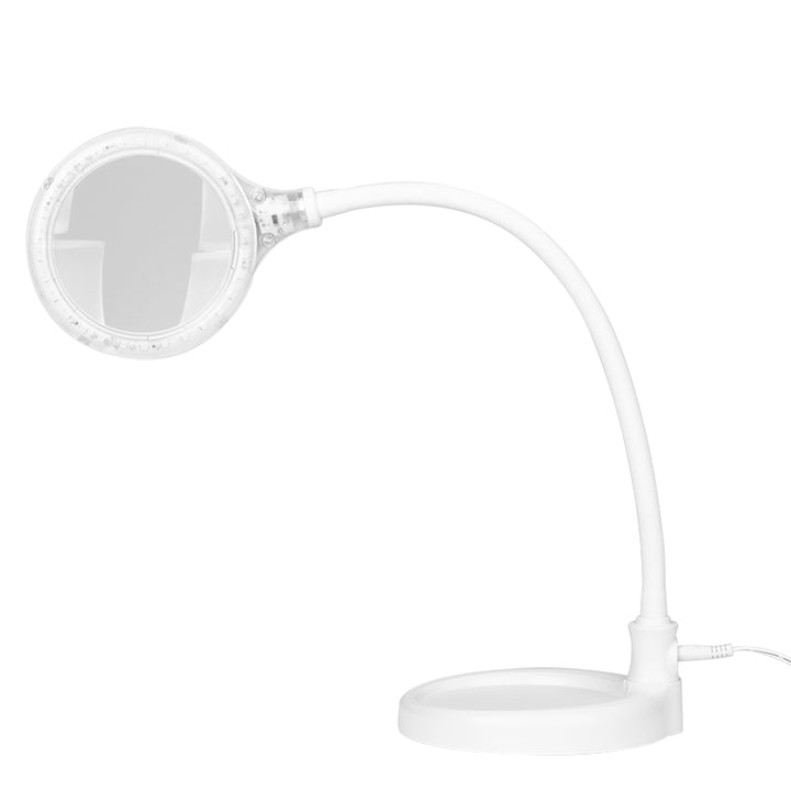 Loeplamp LED 30 SMD 3D met Standaard en Tafelklem Elegante 2014-2R Wit