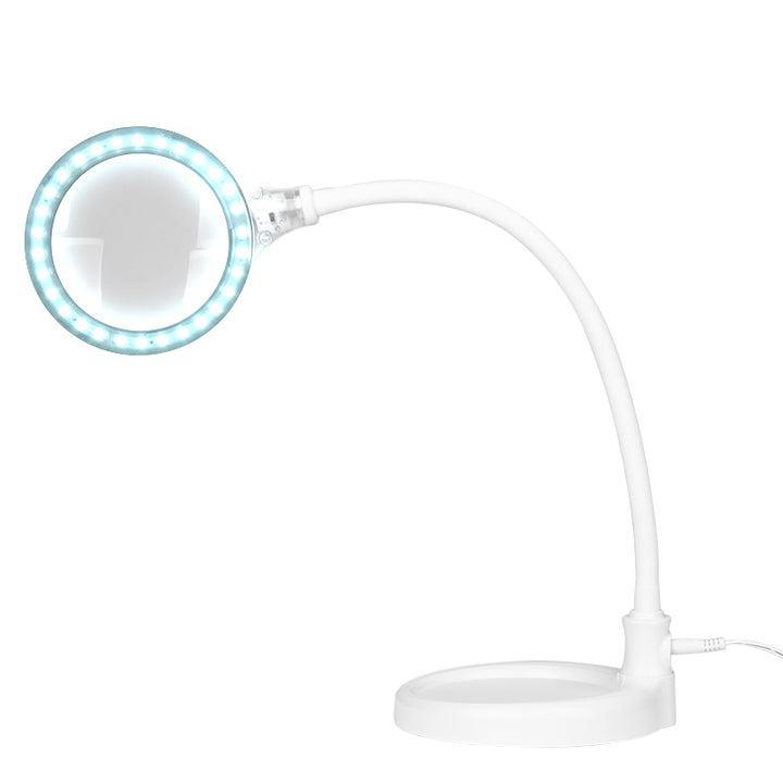 Loeplamp LED 30 SMD 3D met Standaard en Tafelklem Elegante 2014-2R Wit - afbeelding 3