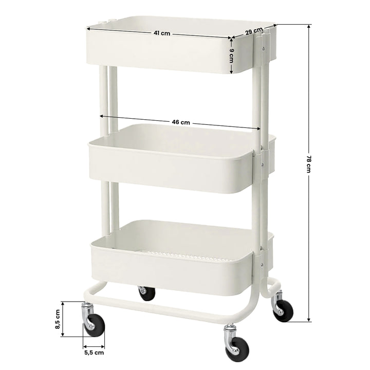Roltafel HS05 Wit - afbeelding 2