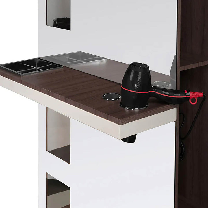 Kaptafel Kapperssalon Gabbiano B058 Wengehout - afbeelding 6