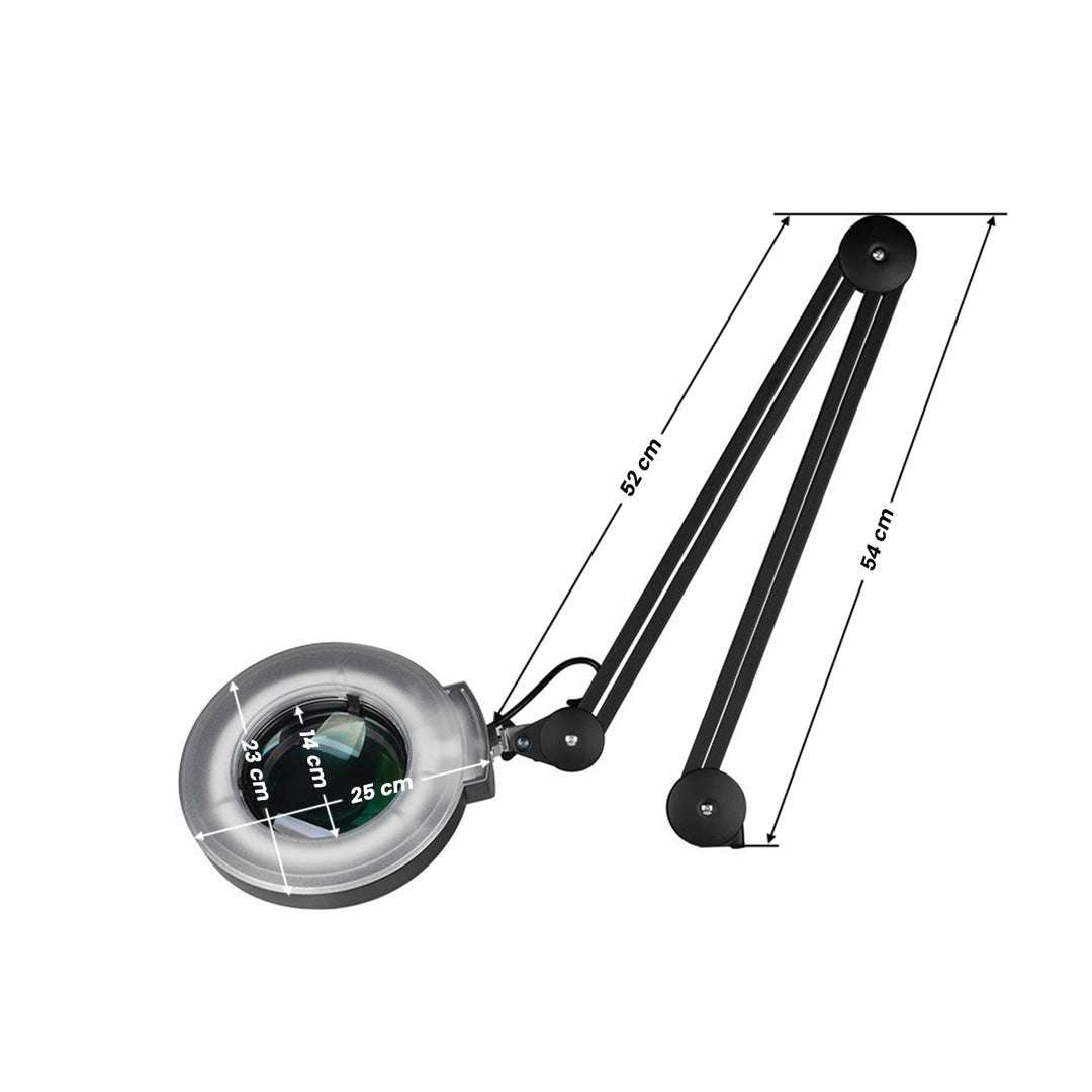 Loeplamp LED 5D op Statief S4 Zwart - afbeelding 4